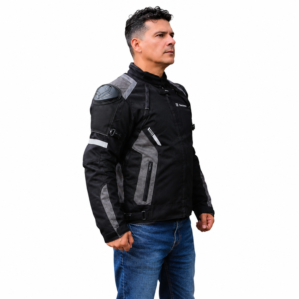 Chaqueta protección Giacomo Hard Racer Gris 2.0