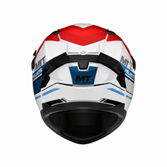 Casco integral MT Braker 2 Harmony Blanco Azul Rojo