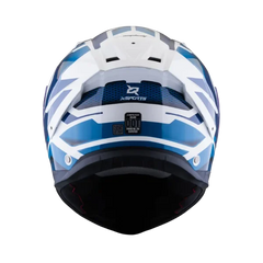 Casco Integral X-Sports Helios Asphalt Azul Blanco