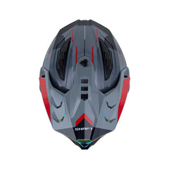 Casco multipropósito Shaft MX360  Kosh Gris Rojo Brillo