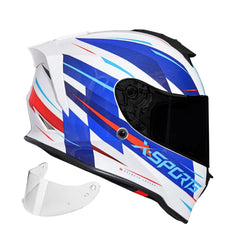 Casco Integral X-Sports V151 Kozmik Blanco + Visor Humo