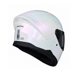 Casco Integral KNT M78 Solid Blanco Camaleón