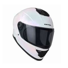 Casco Integral KNT M78 Solid Blanco Camaleón