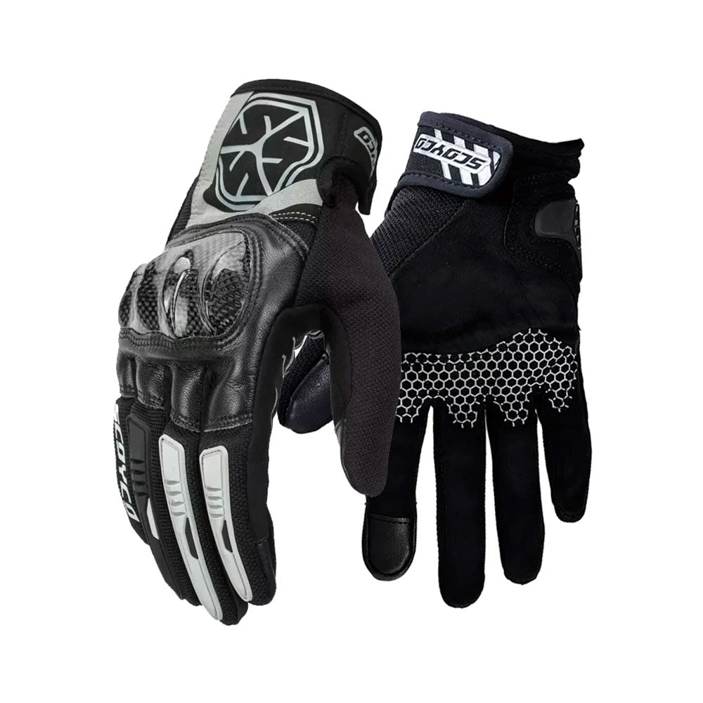 Combo Rodilleras y coderas Certificadas Scoyco K26 + Guantes Certificados scoyco Mc122