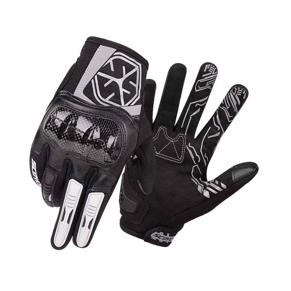 Combo Rodilleras y coderas Certificadas Scoyco K26 + Guantes Certificados scoyco Mc122