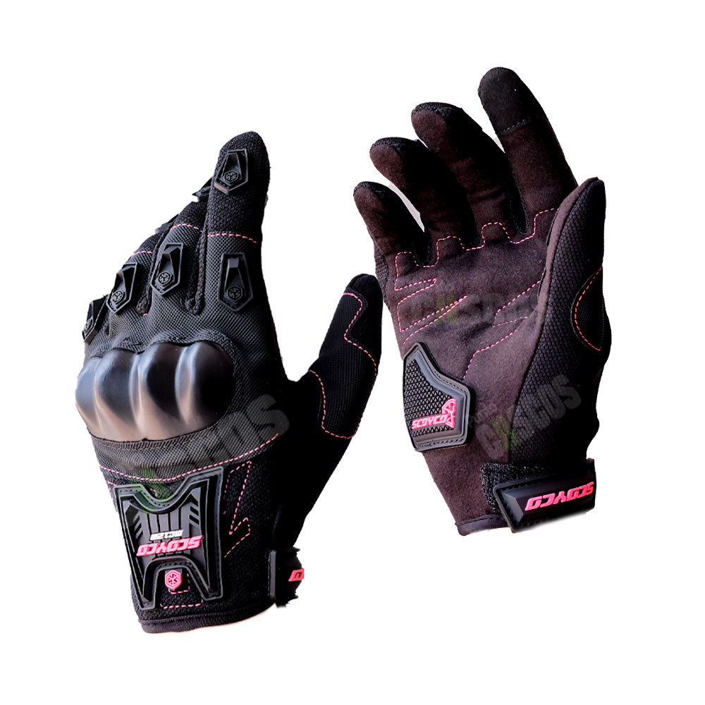 Guantes de Mujer para moto Scoyco MC12w Fucsia