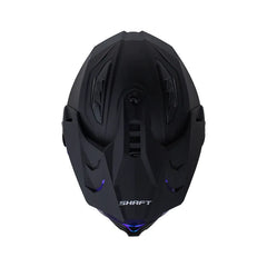 Casco multipropósito Shaft MX360 Negro Mate visor Iridium Azul
