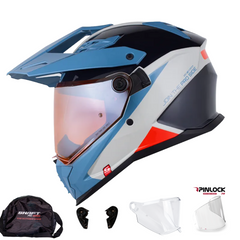 Casco multipropósito Shaft Pro MX400DV Proton Azul Gris
