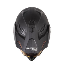Casco multipropósito Shaft Pro MX400DV Solid Negro mate Morado | Antiempañante Pinlock