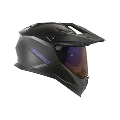 Casco multipropósito Shaft Pro MX400DV Solid Negro mate Morado | Antiempañante Pinlock