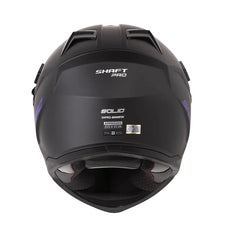 Casco multipropósito Shaft Pro MX400DV Solid Negro mate Morado | Antiempañante Pinlock