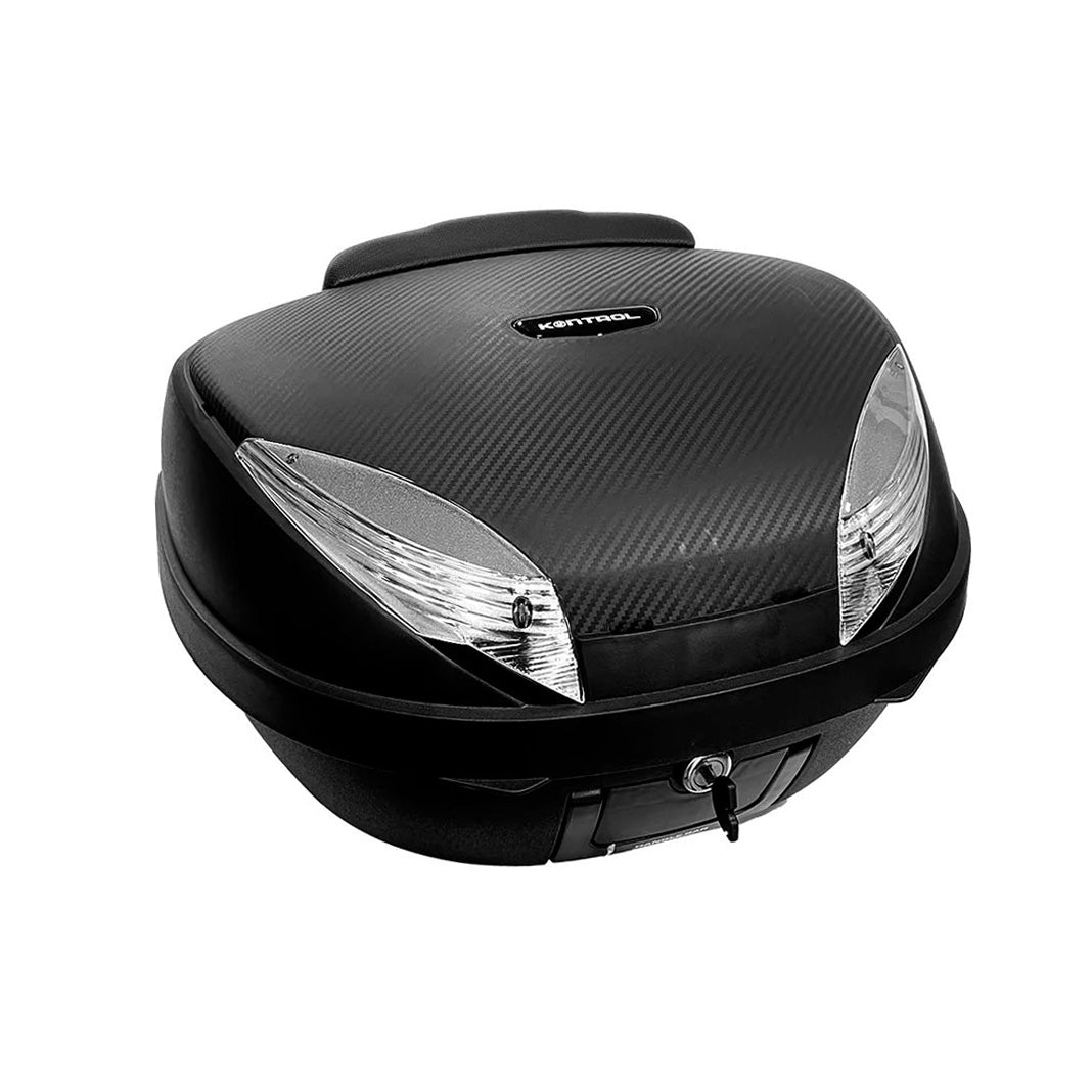 Maletero para 2 cascos KNT Carbono 52 Litros con espaldar