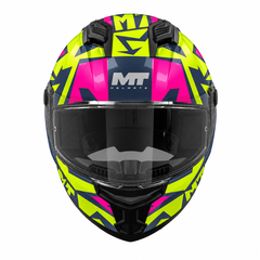 Casco integral MT Stinger 2 Meld Fucsia Amarillo
