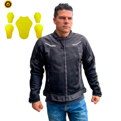 Chaqueta protección Spartan Mesh Negra