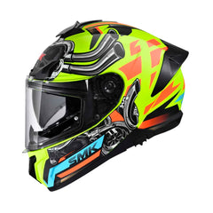 Casco integral SMK Typhoon Motorhead amarillo