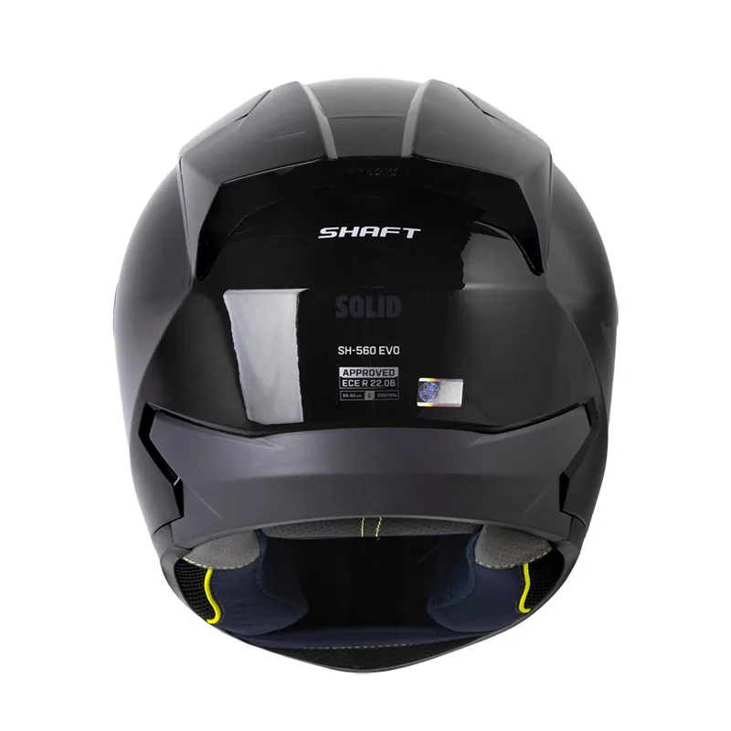 Casco Integral Shaft 560 Solid Negro Gris Brillo