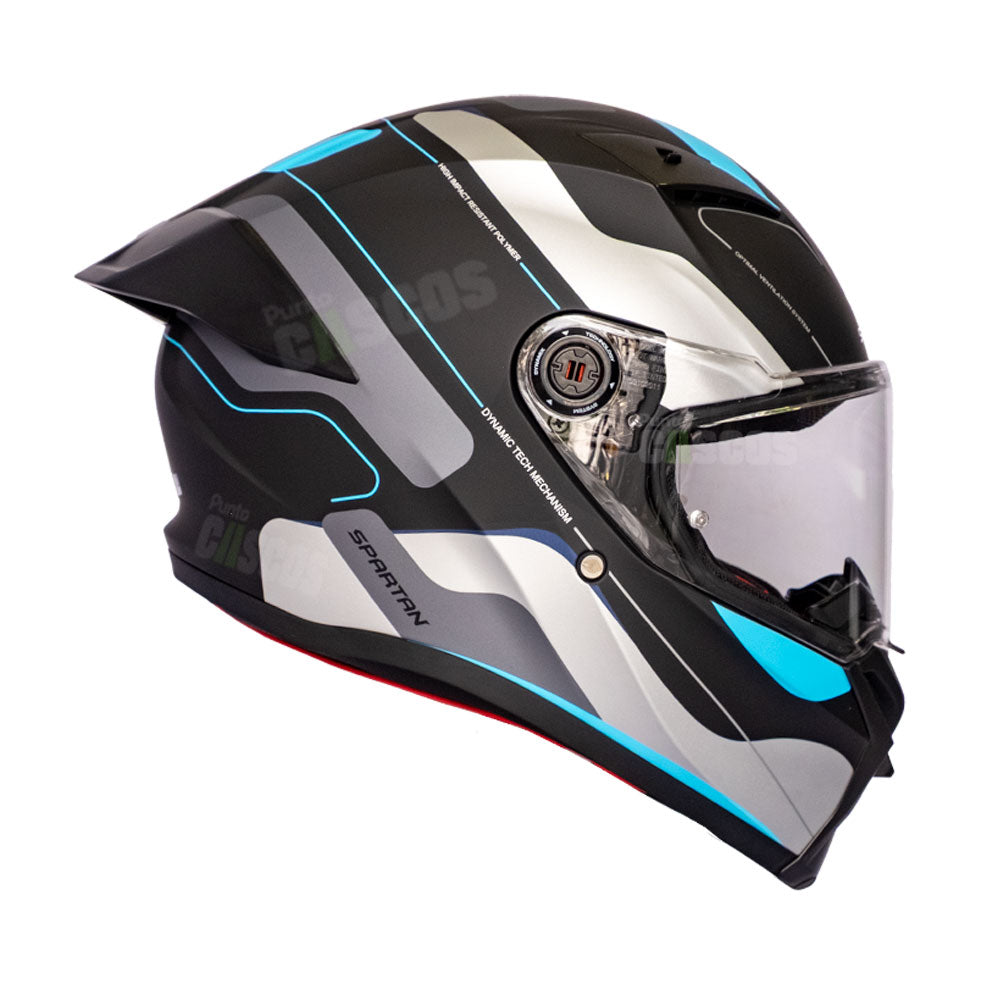 Casco integral Spartan Fenix Ork Azul Negro