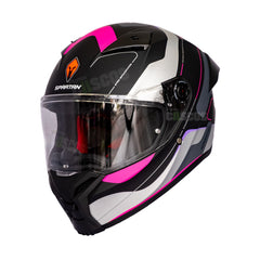Casco integral Spartan Fenix Ork Fucsia Negro