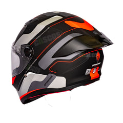 Casco integral Spartan Fenix Ork Rojo Naranjado