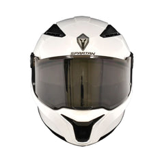 Casco integral Spartan Panther SV Solid Blanco + Visor Humo