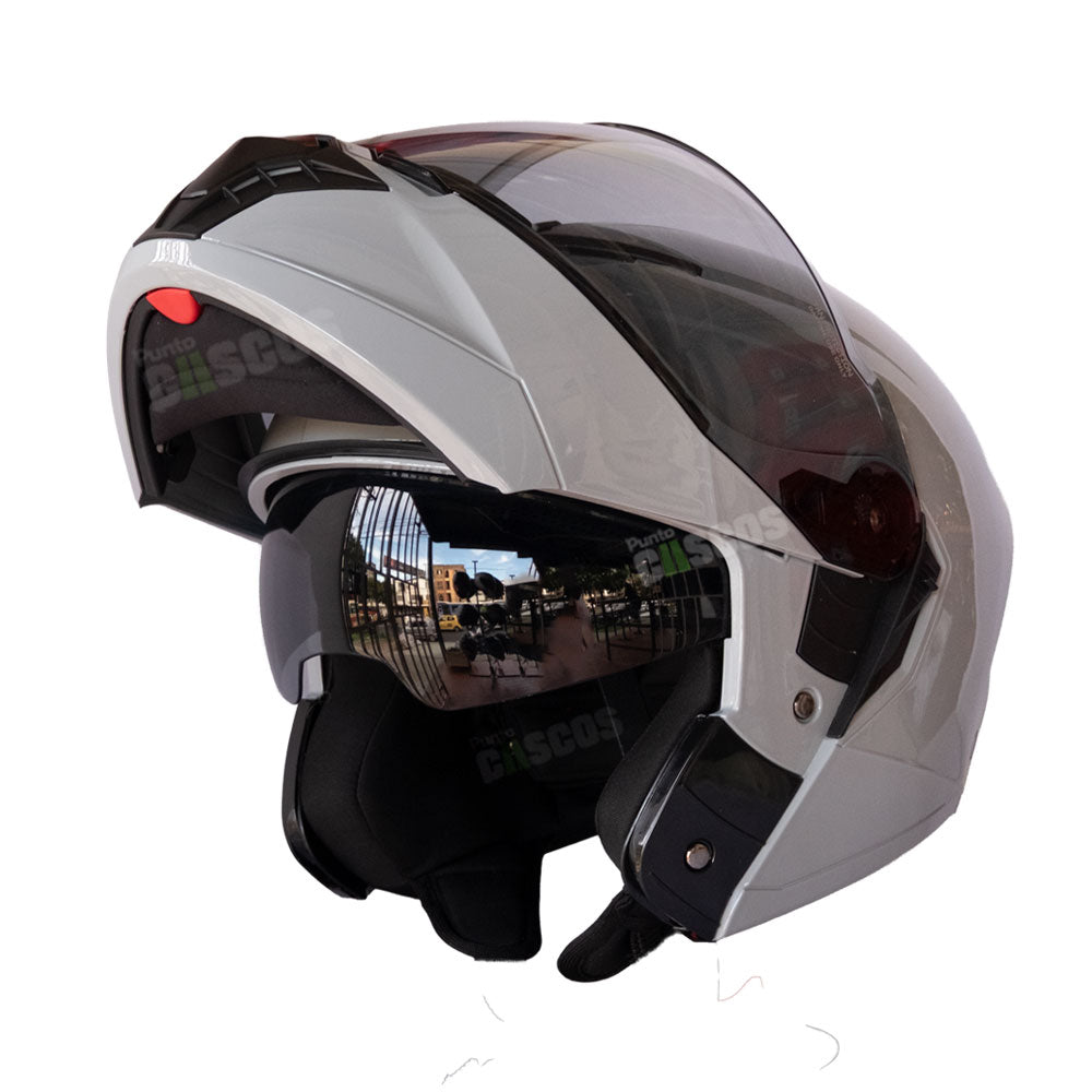 Casco Abatible KNT Trooper Ventura Gris Claro