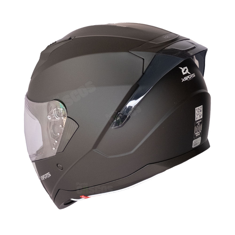 Casco Integral X-Sports M67 Solid Negro
