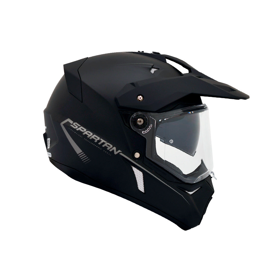 Casco multipropósito Spartan Wolf Negro plano