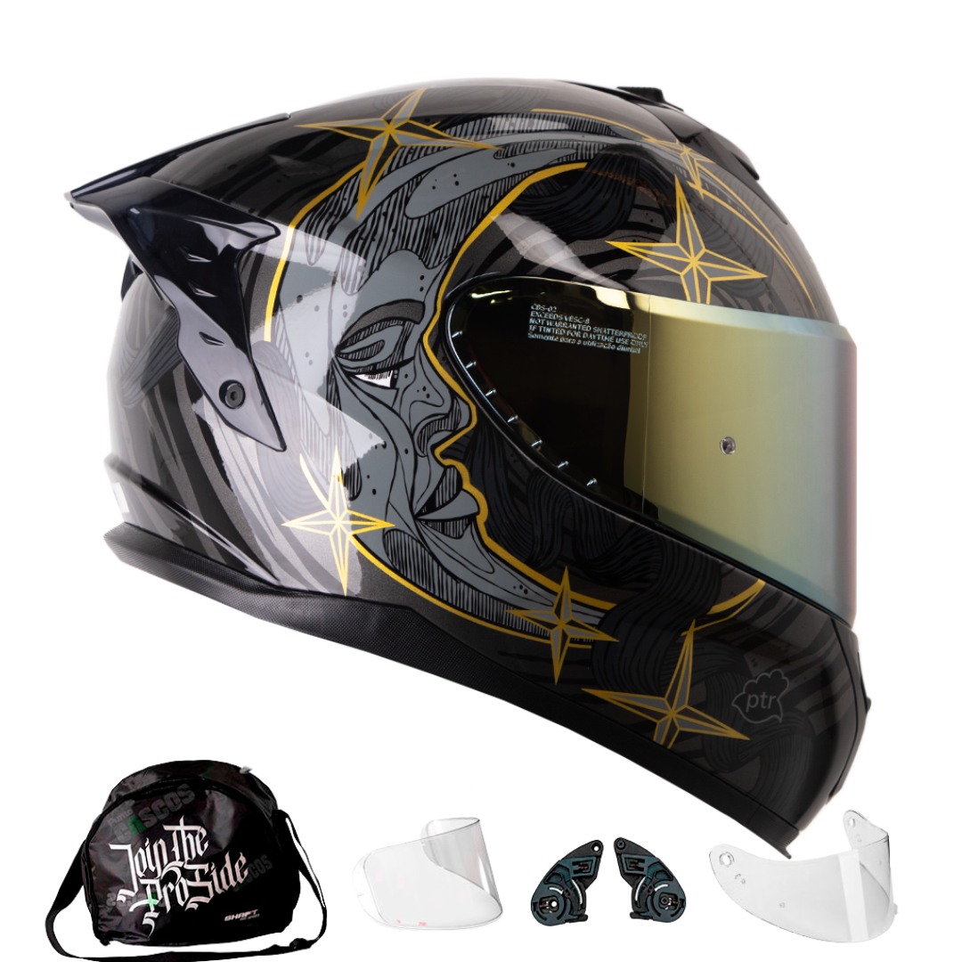 Casco Integral Shaft Pro 610 Doble Visor Eclipse