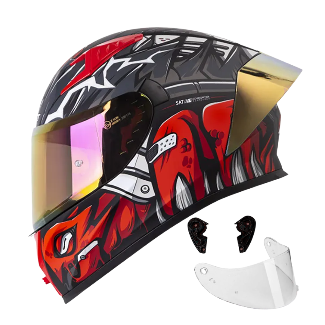 Casco Integral Shaft 526 Armored Rojo
