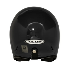 Casco Abierto ZEUS 389 Tipo Custom Negro Brillo
