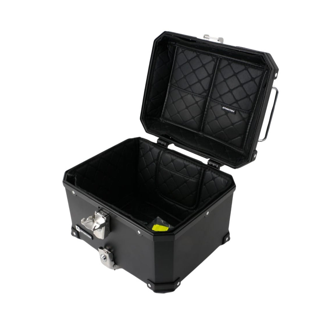 Maletero Spartan Cuadrado Aluminio 45 litros doble chapa