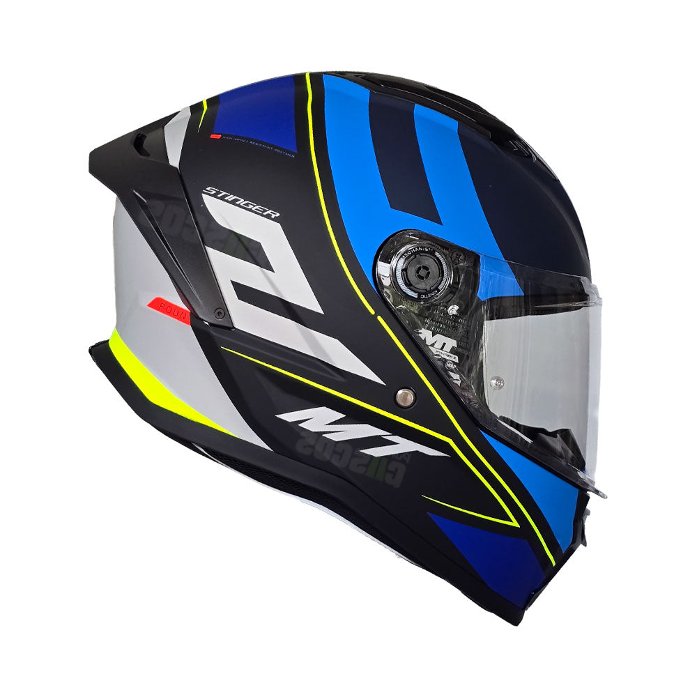 Casco integral MT Stinger 2 Pound Azul Navi