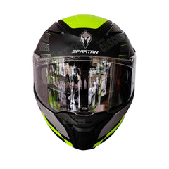 Casco integral Spartan Panther SV Prestige Gris Amarillo Neón