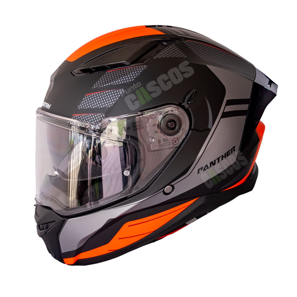 Casco integral Spartan Panther SV Prestige Naranja