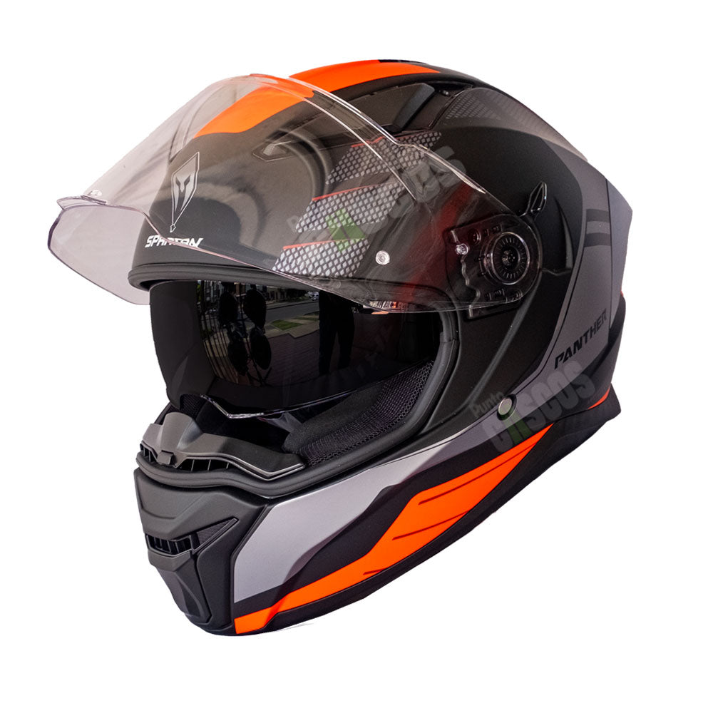 Casco integral Spartan Panther SV Prestige Naranja
