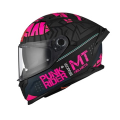 Casco integral MT Braker 2 Puck Rider Fucsia