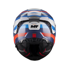 Casco integral MT Thunder 4R Revelant Blanco Azul Rojo