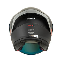Casco Abierto  Shaft 226 Negro Solid Rojo