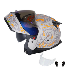 Casco Abatible Shaft 3540DV The World Arena Mostaza