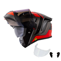 Casco Abatible Shaft 3820 Mentox Rojo