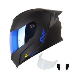 Casco Integral Shaft 502 Solid Negro Azul