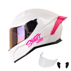 Casco Integral Shaft 504DV Solid Blanco Fucsia