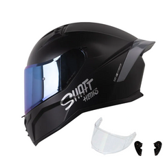 Casco Integral Shaft 504 Solid Negro Mate