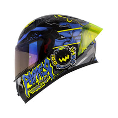 Casco Integral Shaft 526 Bonemax Gris amarillo