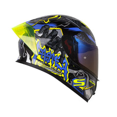 Casco Integral Shaft 526 Bonemax Gris amarillo