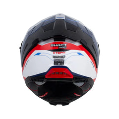 Casco Integral Shaft Pro 611RS Xtep Blanco azul rojo