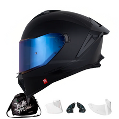 Casco Integral Shaft Pro 611RS Solid negro mate