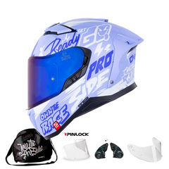 Casco Integral Shaft Pro 606SP Damn Morado Lila | Gafas - Pinlock Antiempañante