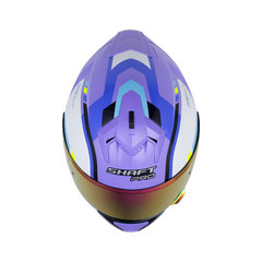 Casco Integral Shaft Pro 610 Doble Visor Prodem Morado lila