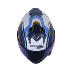 Casco Integral Shaft Pro 610 Doble Visor Prodem Blanco Azul